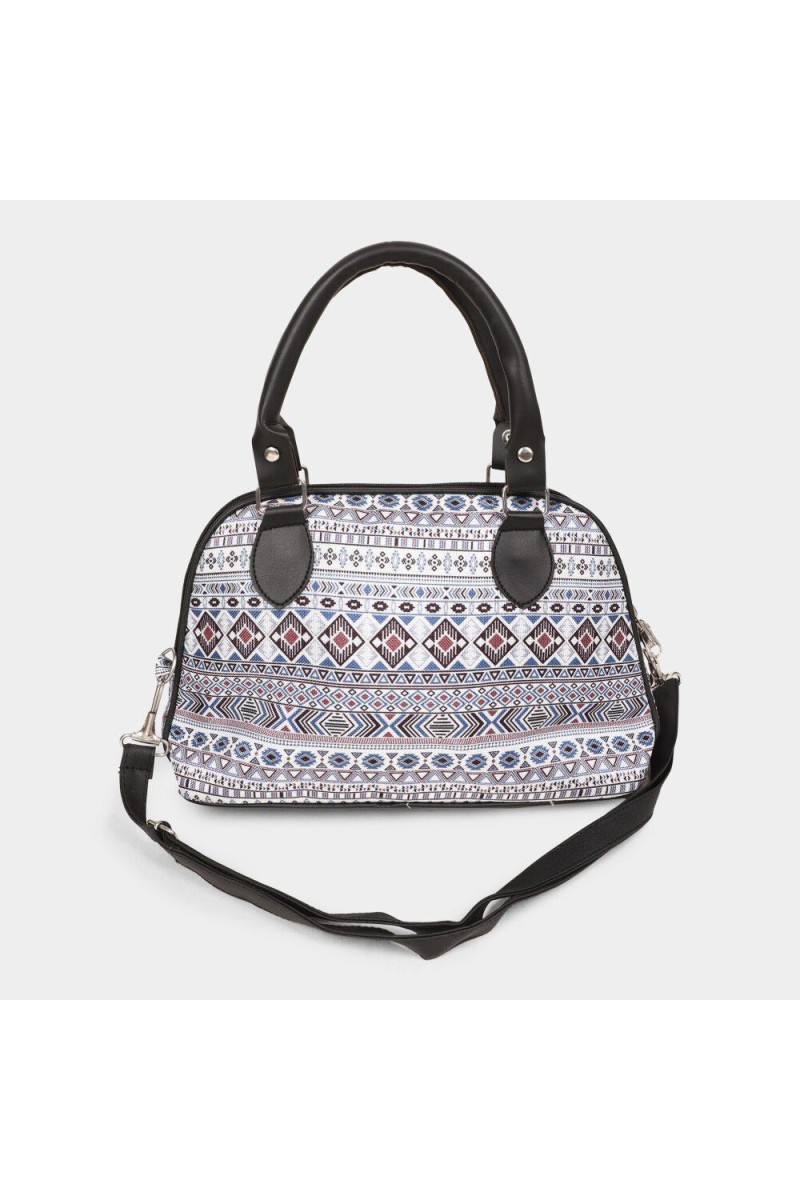 Lucky Charm                         Women's Black Nylon And Polyester Sling Bag