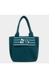 Lucky Charm Women's Green Polyurethane Tote Bag Lucky Charm Women's Green Polyurethane Tote Bag