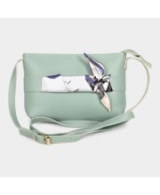 Lucky Charm                         Women's Light Blue Polyurethane Sling Bag