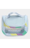 Lucky Charm                         Women's Light Blue Polyurethane Makeup Bag