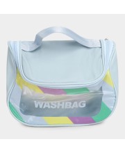 Lucky Charm                         Women's Light Blue Polyurethane Makeup Bag