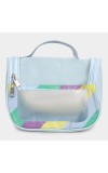Lucky Charm                         Women's Light Blue Polyurethane Makeup Bag