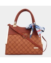 Lucky Charm                         Women's Brown Polyurethane Hand Bag