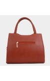 Lucky Charm                         Women's Brown Polyurethane Hand Bag