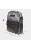 Lucky Charm                         Women's Dark Grey Polyurethane Backpack
