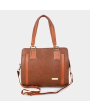 Lucky Charm                         Women's Tan Polyurethane Tote Bag