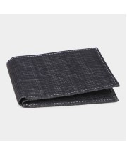 Black Tie                         Men's Charcoal Polyurethane Wallet