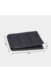 Black Tie                         Men's Charcoal Polyurethane Wallet