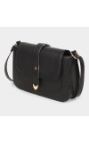 Lucky Charm Women's Black Polyurethane Sling Bag Lucky Charm Women's Black Polyurethane Sling Bag