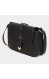 Lucky Charm Women's Black Polyurethane Sling Bag Lucky Charm Women's Black Polyurethane Sling Bag