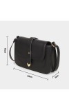 Lucky Charm Women's Black Polyurethane Sling Bag Lucky Charm Women's Black Polyurethane Sling Bag