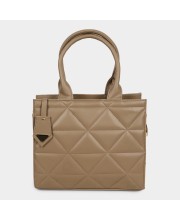 Lucky Charm                         Women's Beige Polyurethane Tote Bag
