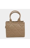 Lucky Charm                         Women's Beige Polyurethane Tote Bag