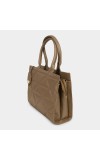 Lucky Charm                         Women's Beige Polyurethane Tote Bag