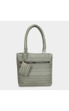 Lucky Charm Women's Olive Green Polyurethane Tote Bag Lucky Charm Women's Olive Green Polyurethane Tote Bag