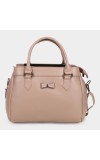 Lucky Charm Women's Peach Polyurethane Tote Bag Lucky Charm Women's Peach Polyurethane Tote Bag