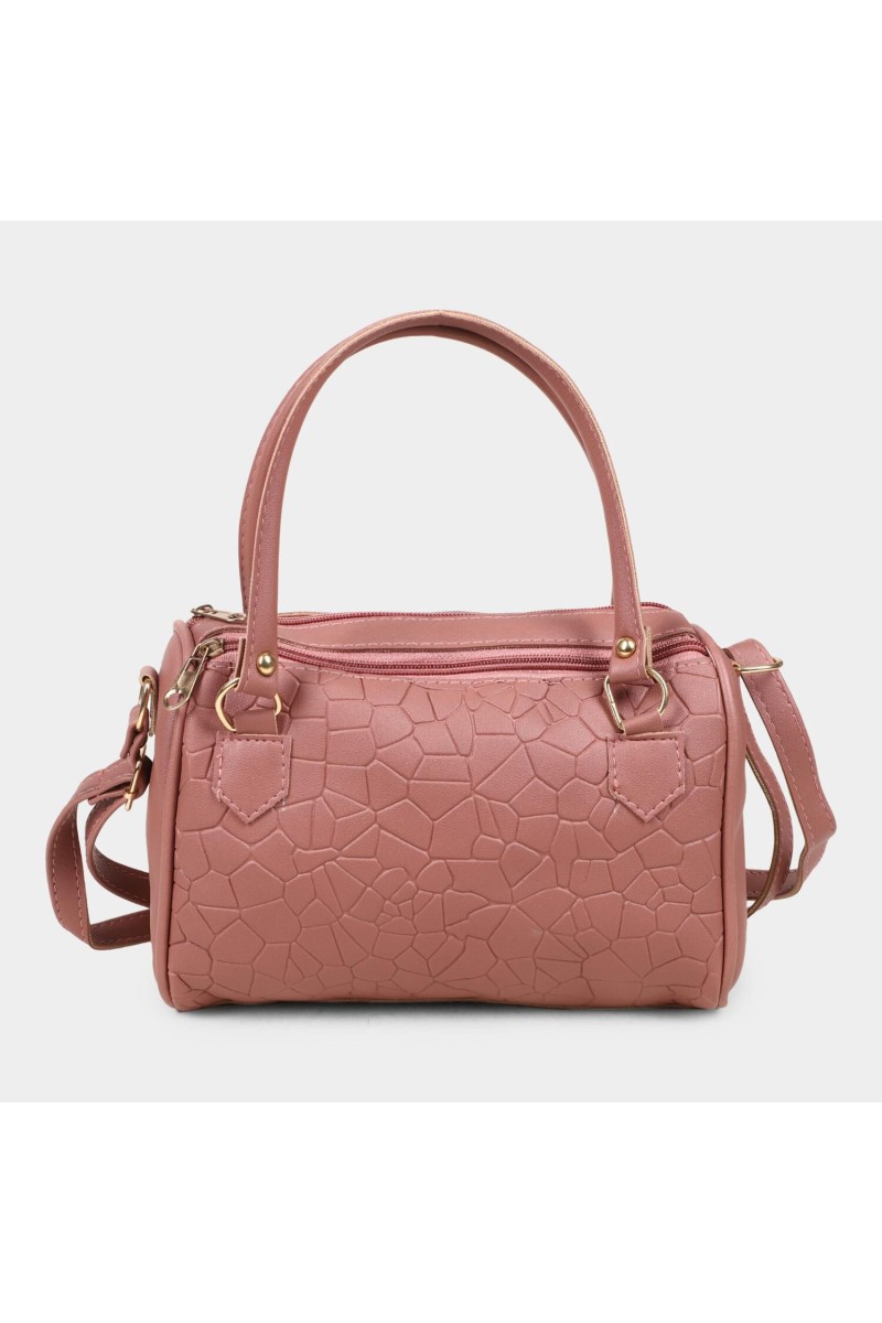 Lucky Charm                         Women's Peach Polyurethane Sling Bag