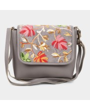 Lucky Charm                         Women's Grey Polyurethane Sling Bag