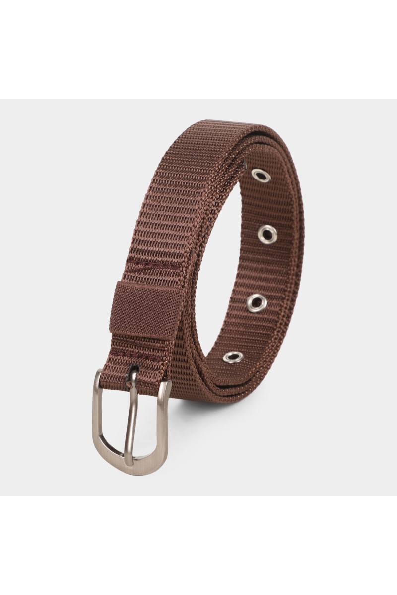 Lucky Charm                         Women's Brown Nylon And Polyester Belt