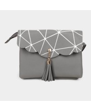 Lucky Charm                         Women's Grey Polyurethane Sling Bag