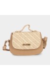 Lucky Charm                         Women's Beige Polyurethane Sling Bag