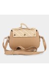 Lucky Charm                         Women's Beige Polyurethane Sling Bag