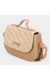 Lucky Charm                         Women's Beige Polyurethane Sling Bag