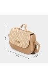 Lucky Charm                         Women's Beige Polyurethane Sling Bag