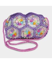 Lucky Charm                         Women's Purple Polyurethane Sling Bag