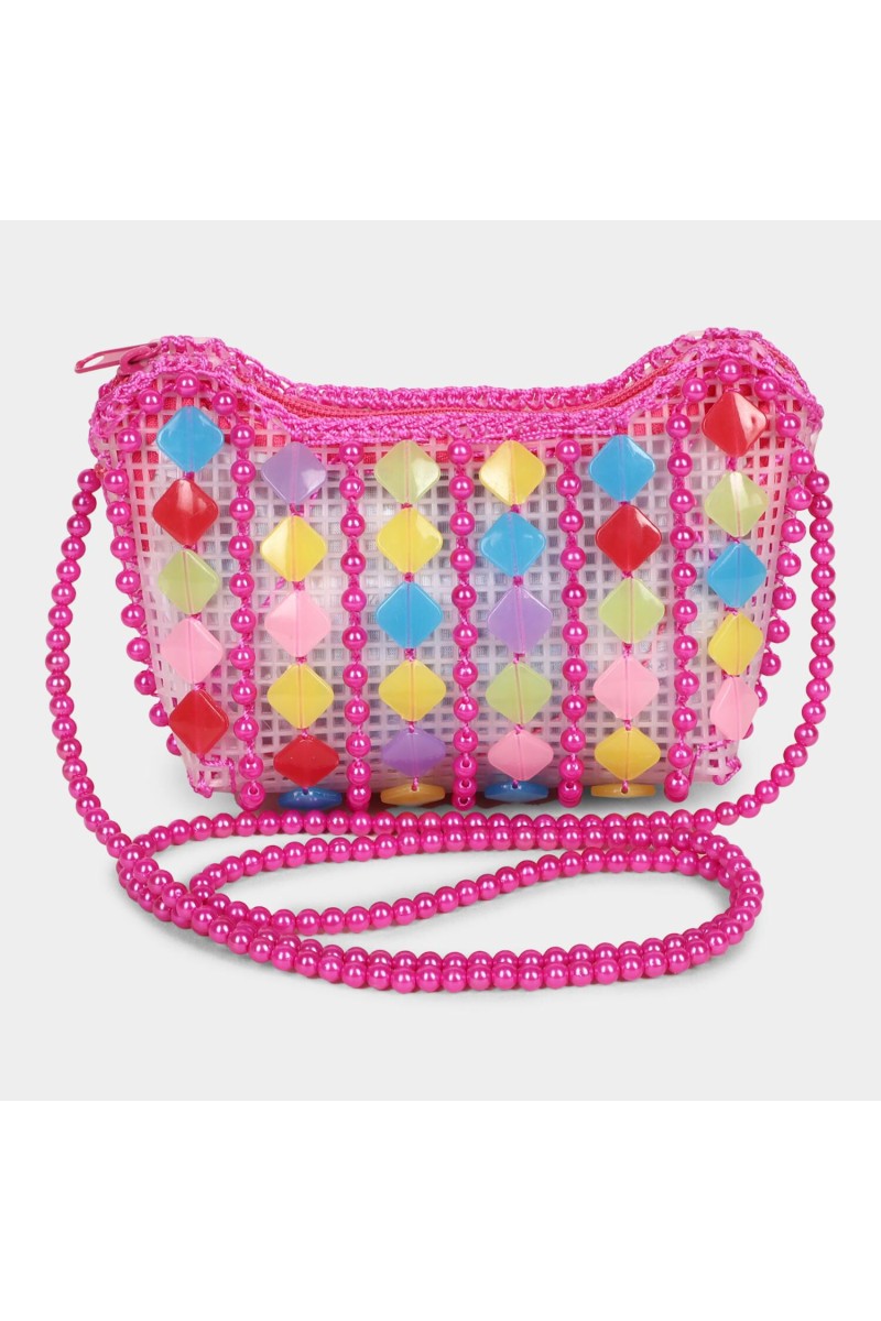 Lucky Charm                         Women's Pink Polyurethane Sling Bag