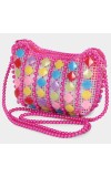 Lucky Charm                         Women's Pink Polyurethane Sling Bag