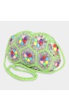 Lucky Charm Women's Green Polyurethane Sling Bag Lucky Charm Women's Green Polyurethane Sling Bag