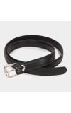 Lucky Charm                         Women's Black Polyurethane Belt