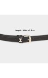 Lucky Charm                         Women's Black Polyurethane Belt