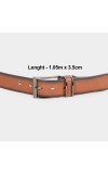 Black Tie                         Men's Tan Polyurethane Casual Belt