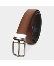 Black Tie Men's Brown Polyurethane Formal Belt Black Tie Men's Brown Polyurethane Formal Belt