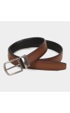 Black Tie                         Men's Brown Polyurethane Formal Belt