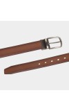 Black Tie                         Men's Brown Polyurethane Formal Belt