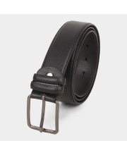 Black Tie                         Men's Black Polyurethane Formal Belt