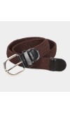 Black Tie                         Men's Brown Canvas Casual Belt
