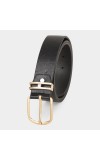 Black Tie Men's Black Polyurethane Casual Belt Black Tie Men's Black Polyurethane Casual Belt