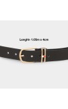 Black Tie Men's Black Polyurethane Casual Belt Black Tie Men's Black Polyurethane Casual Belt