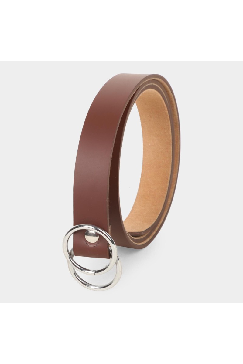 Lucky Charm                         Women's Tan Polyurethane Belt