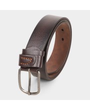 Black Tie                         Men's Brown Polyurethane Casual Belt