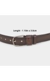 Black Tie                         Men's Brown Polyurethane Casual Belt
