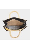 Brink                         Women's Black Jute Tote Bag