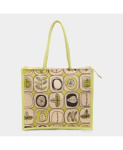 Brink                         Women's Beige Jute Tote Bag