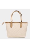 Lucky Charm                         Women's Beige Polyurethane Tote Bag