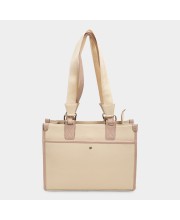 Lucky Charm                         Women's Beige Polyurethane Tote Bag