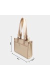 Lucky Charm Women's Beige Polyurethane Tote Bag Lucky Charm Women's Beige Polyurethane Tote Bag